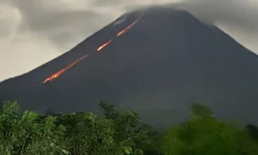 Witness Nature's Spectacle: A Tour of Borobudur and Merapi's Lava Flow at Night