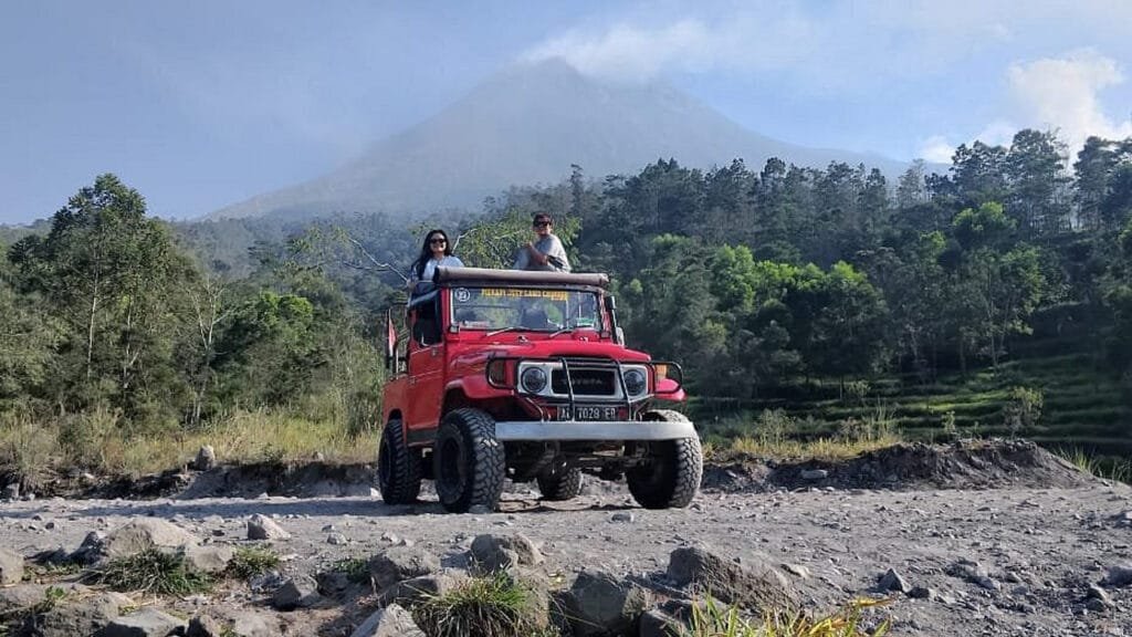 Adventure Awaits: Exploring Central Java's Majestic Merapi Volcano by Jeep