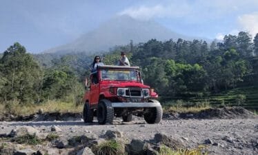 Adventure Awaits: Exploring Central Java's Majestic Merapi Volcano by Jeep