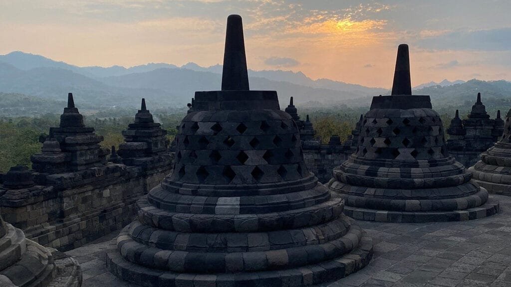 A Journey Through Time: Exploring Borobudur Temple at Sunrise