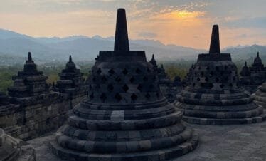 A Journey Through Time: Exploring Borobudur Temple at Sunrise