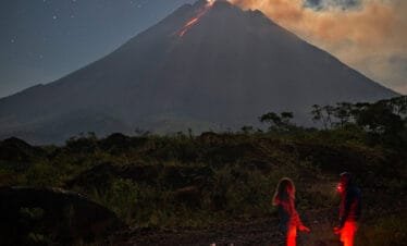 Discover Indonesia's Active Volcano: Merapi Sunset and Lava Flow Tour