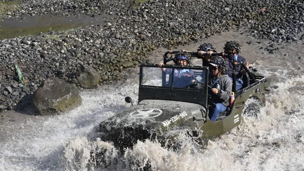 Merapi Jeep Tour and Elo River Whitewater Rafting