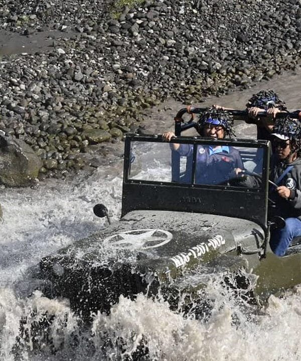 Merapi Jeep Tour and Elo River Whitewater Rafting